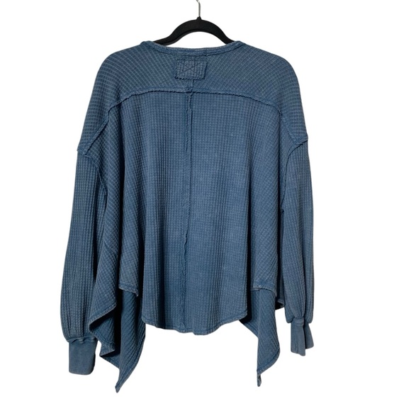 FREE PEOPLE | We The Free Women’s Coroline Thermal - Legion Blue - Sz Small - Picture 4 of 8